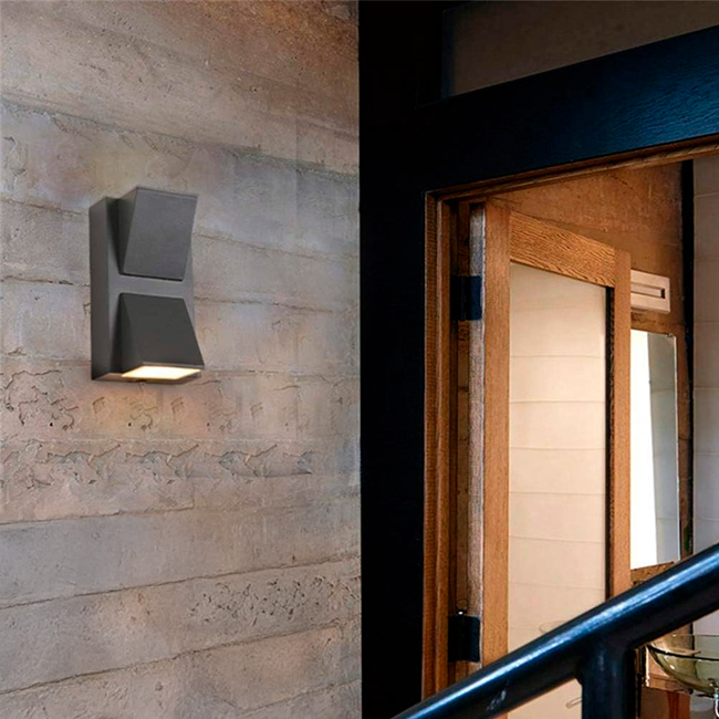 LÁMPARA DE EXTERIOR LED LILIANA BLACK 6W LUZ CÁLIDA