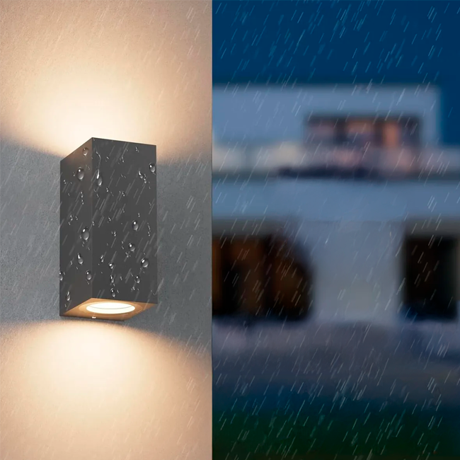 LÁMPARA DE EXTERIOR LED AMOSIEL BLACK LUZ CÁLIDA