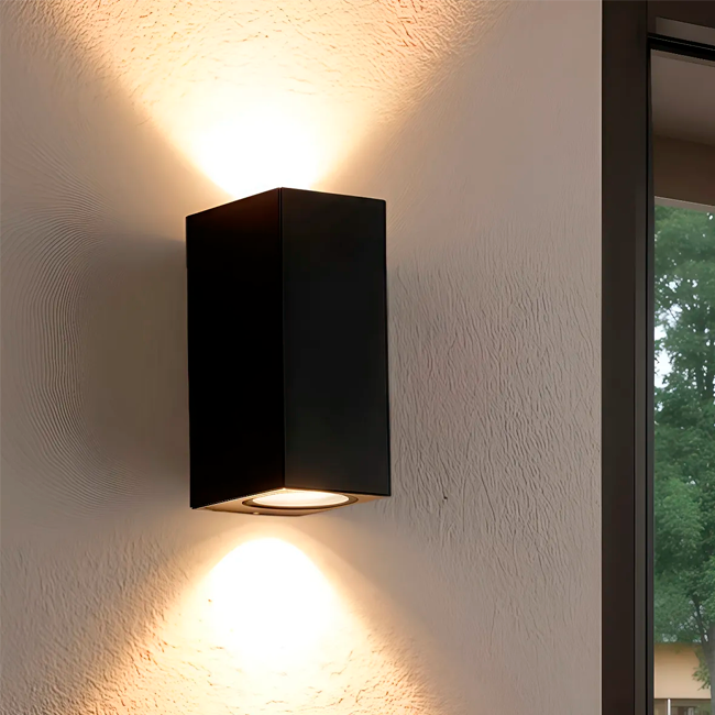 LÁMPARA DE EXTERIOR LED AMOSIEL BLACK LUZ CÁLIDA