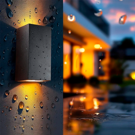 LÁMPARA DE EXTERIOR LED AMOSIEL BLACK LUZ CÁLIDA