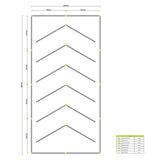 LÁMPARA POLIGONAL LED ADOSABLE A TECHO/PARED TIPO INFINITY - KIT COMPLETO 24 REGLETAS LUZ BLANCA