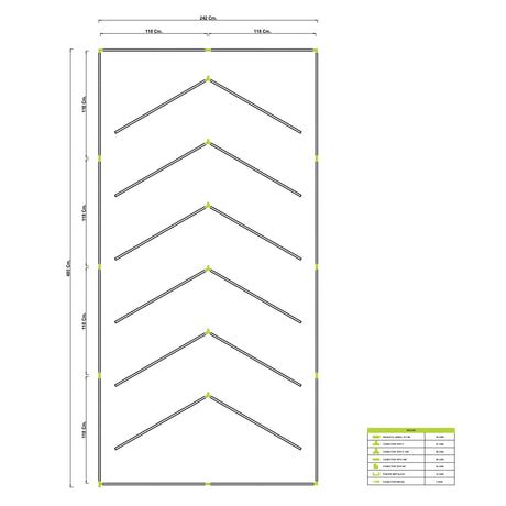 LÁMPARA POLIGONAL LED ADOSABLE A TECHO/PARED TIPO INFINITY - KIT COMPLETO 24 REGLETAS LUZ BLANCA