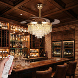 ventilador de techo decorativo para zona de bar y lounge