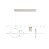 LÁMPARA COLGANTE ALUMINIO LED TRICOLOR JHA19 WHITE + CONTROL REMOTO LED