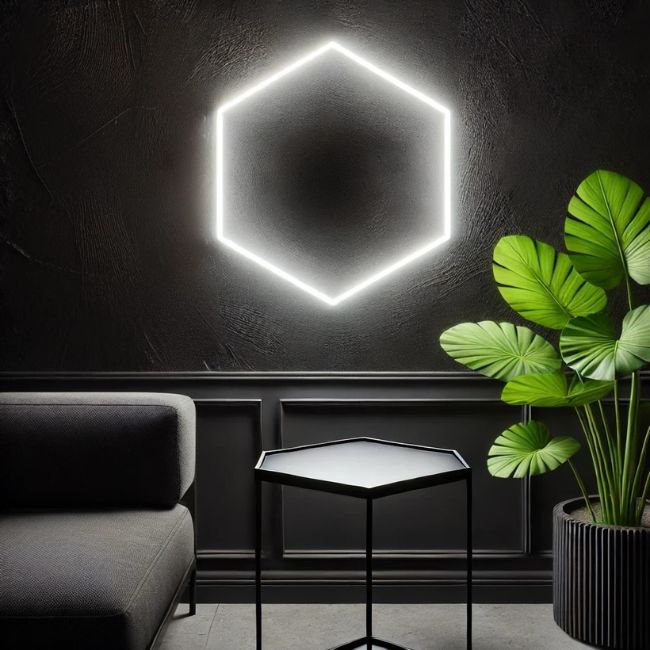 LÁMPARA HEXAGONAL LED ADOSABLE A TECHO/PARED TIPO PANAL - KIT COMPLETO ...