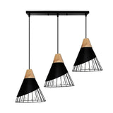 LÁMPARA COLGANTE TRIO ZAMORA BLACK - SIN FOCOS