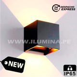 LÁMPARA DE EXTERIOR CUBE LED BLACK 6W LUZ BLANCA