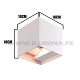 LÁMPARA DE EXTERIOR CUBE LED WHITE 6W LUZ BLANCA