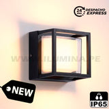 LÁMPARA DE EXTERIOR FRANCESCA BLACK LED 12W LUZ CÁLIDA