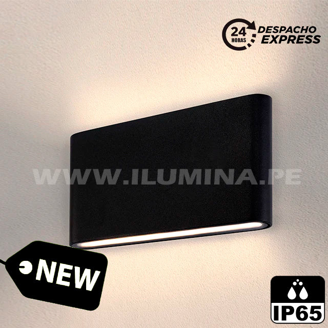 LÁMPARA DE EXTERIOR LED DANAE BLACK 12W LUZ CÁLIDA