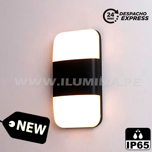 LÁMPARA DE EXTERIOR OLIVIA BLACK LED 12W LUZ CÁLIDA