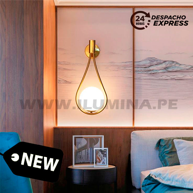 LÁMPARA DE PARED INTERIOR VIVIANA GOLD