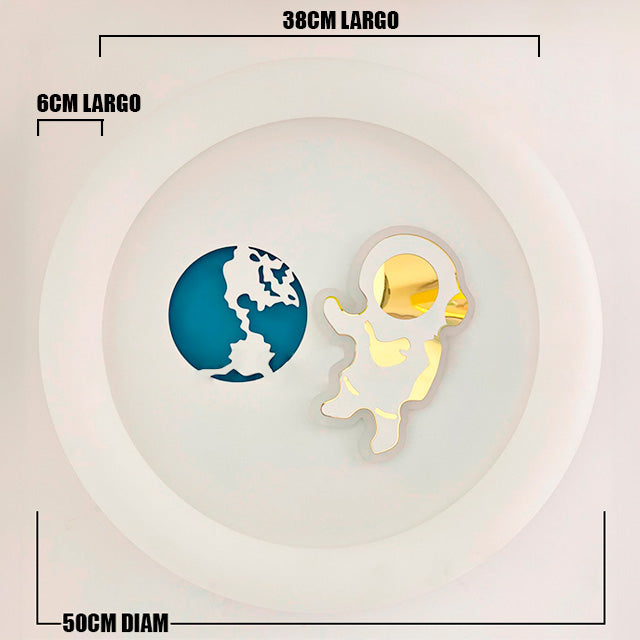 LÁMPARA DE TECHO INFANTIL 9852 ASTRONAUTA + CONTROL REMOTO