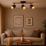 LÁMPARA DE TECHO GRACIELA BLACK AND GOLD - SIN FOCO