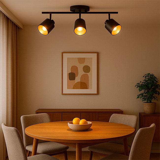 LÁMPARA DE TECHO GRACIELA BLACK AND GOLD - SIN FOCO