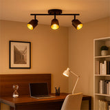 LÁMPARA DE TECHO GRACIELA BLACK AND GOLD - SIN FOCO