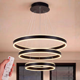 LÁMPARA COLGANTE LED SATURNO BLACK + CONTROL REMOTO