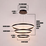 LÁMPARA COLGANTE LED SATURNO BLACK + CONTROL REMOTO