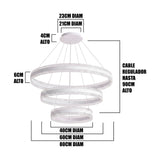 LÁMPARA COLGANTE LED ORGÁNICA IMPERIAL WHITE + CONTROL REMOTO