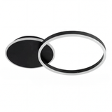 LÁMPARA DE TECHO MADRID BLACK LED 45W + CONTROL REMOTO