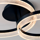 LÁMPARA DE TECHO KRISTAL BLACK LED XL + CONTROL REMOTO