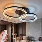 LÁMPARA DE TECHO KRISTAL BLACK LED XL + CONTROL REMOTO