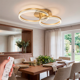 LÁMPARA DE TECHO KRISTAL GOLD LED XL + CONTROL REMOTO