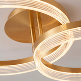 LÁMPARA DE TECHO KRISTAL GOLD LED XL + CONTROL REMOTO