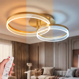 LÁMPARA DE TECHO KRISTAL GOLD LED XL + CONTROL REMOTO