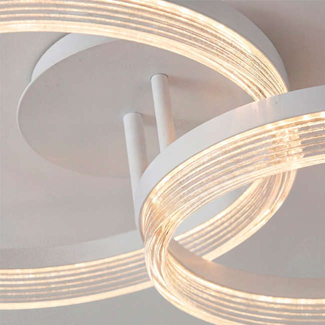 LÁMPARA DE TECHO KRISTAL WHITE LED XL + CONTROL REMOTO