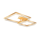 LÁMPARA DE TECHO AURA QUADRATA GOLD LED + CONTROL REMOTO