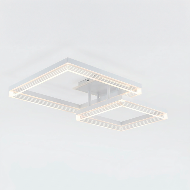 LÁMPARA DE TECHO AURA QUADRATA WHITE LED + CONTROL REMOTO