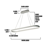 LÁMPARA COLGANTE LED HALO WHITE + CONTROL REMOTO