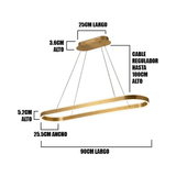 LÁMPARA COLGANTE LED HALO GOLD + CONTROL REMOTO
