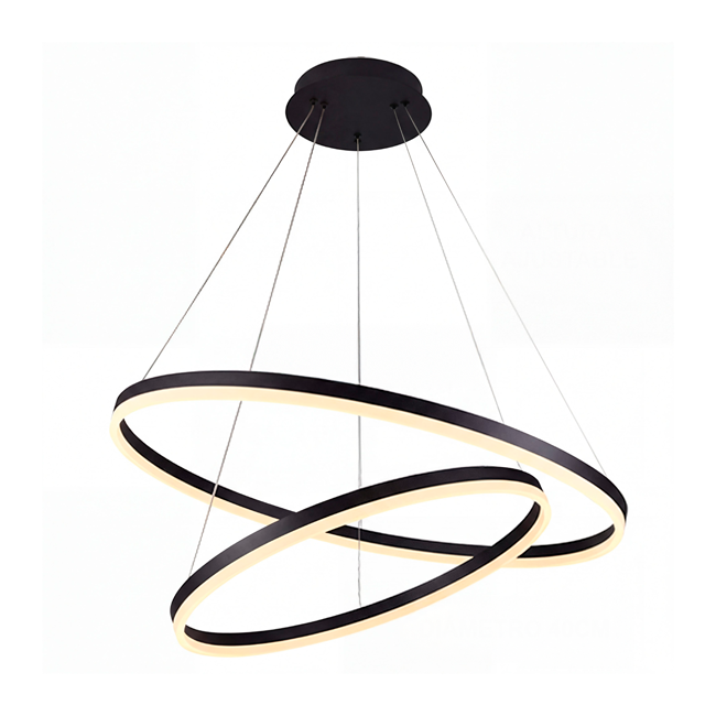 LÁMPARA COLGANTE LED ASTRO BLACK + CONTROL REMOTO