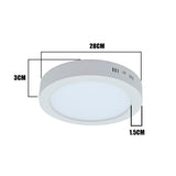 PANEL LED CIRCULAR 24W ADOSABLE BLANCA LUZ CÁLIDA 3000K