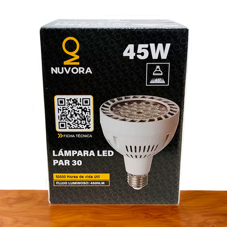 FOCO PAR30 45W LUZ BLANCA MARCA NUVORA