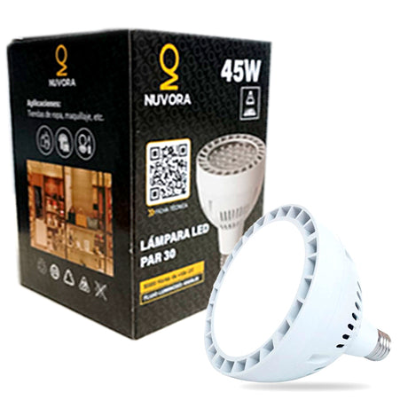 FOCO PAR30 45W LUZ INTERMEDIA MARCA NUVORA