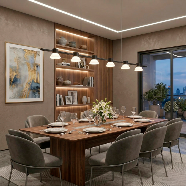 LÁMPARA COLGANTE ULTRA MODERN LINE BLACK LED