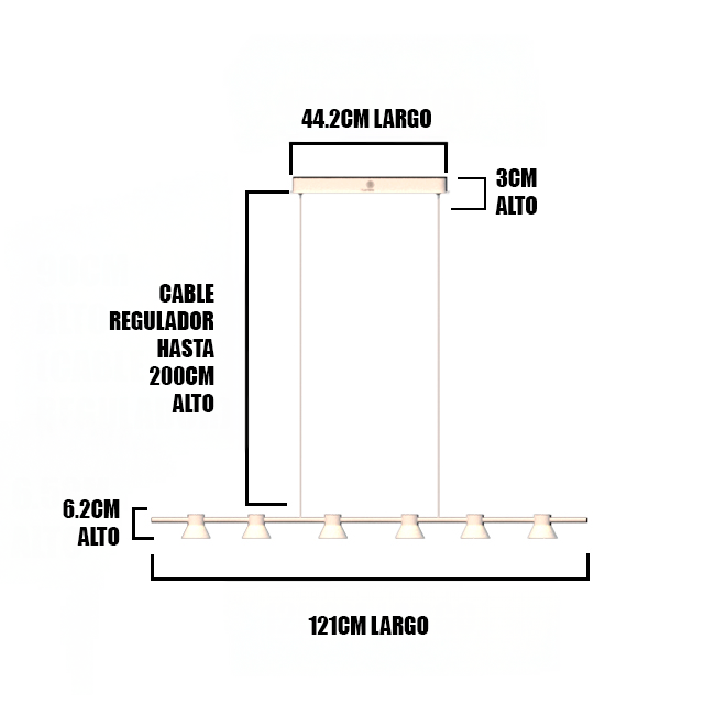 LÁMPARA COLGANTE ULTRA MODERN LINE WHITE LED