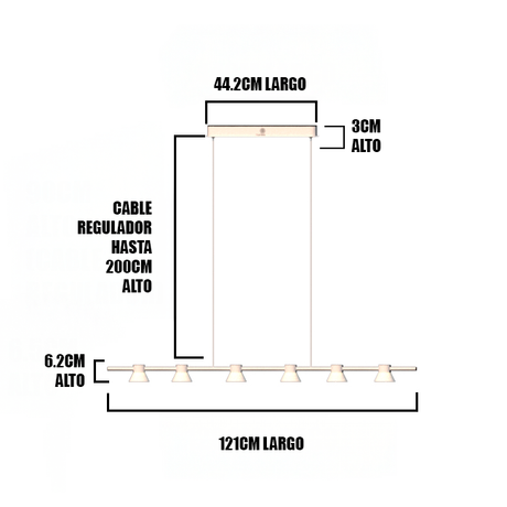 LÁMPARA COLGANTE ULTRA MODERN LINE WHITE LED