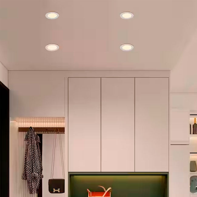 SET COMPLETO WHITE - SPOT EMPOTRABLE LED 12W TRICOLOR - PARA CAJA OCTOGONAL