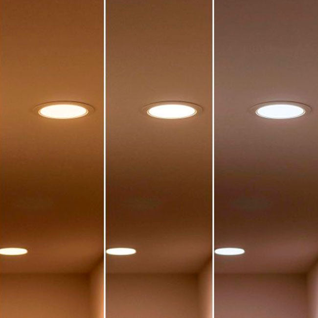 SET COMPLETO WHITE - SPOT EMPOTRABLE LED 12W TRICOLOR - PARA CAJA OCTOGONAL