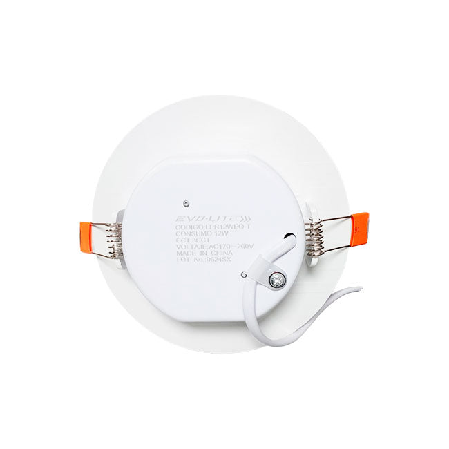 SET COMPLETO WHITE - SPOT EMPOTRABLE LED 12W TRICOLOR - PARA CAJA OCTOGONAL