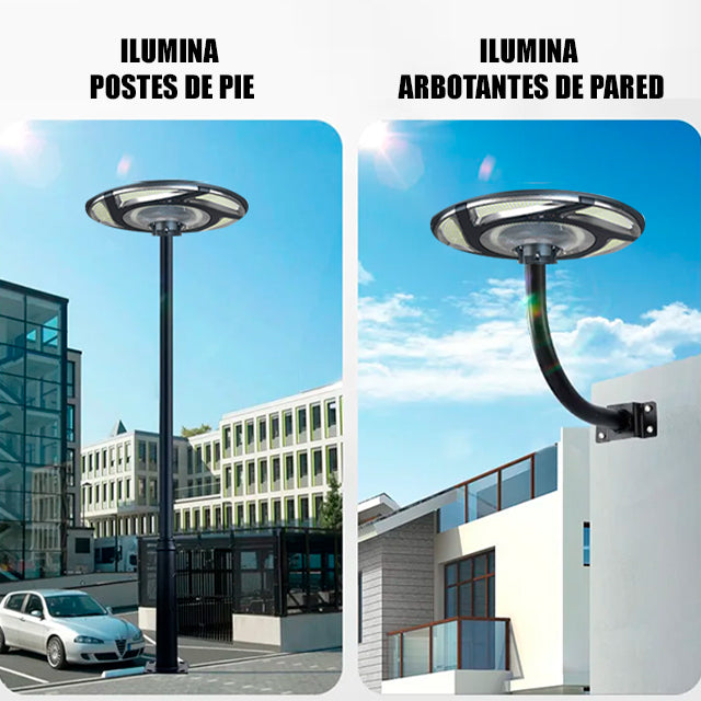 LUMINARIA OVNI SOLAR SLIM LED 600W + CONTROL REMOTO