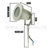 LUMINARIA ESTACA DE JARDIN LED GRIS MR16
