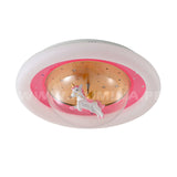 LÁMPARA DE TECHO INFANTIL UNICORNIO PINK LED + CONTROL REMOTO