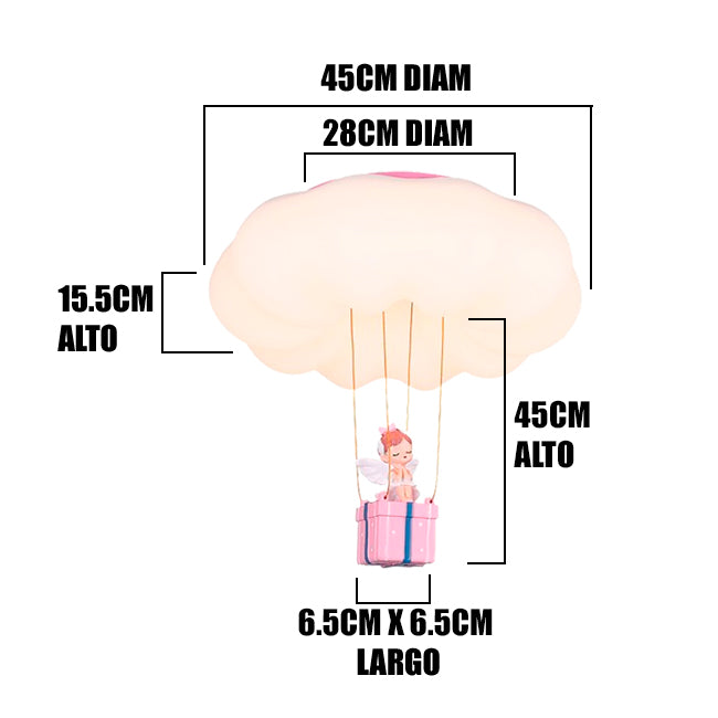 LÁMPARA DE TECHO INFANTIL LITTLE ANGEL LED + CONTROL REMOTO