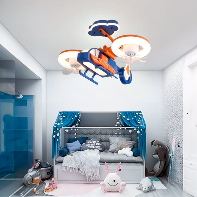 LÁMPARA DE TECHO INFANTIL SKY RIDER LED + CONTROL REMOTO