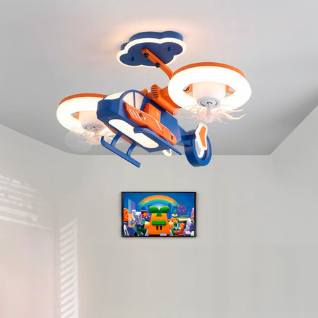 LÁMPARA DE TECHO INFANTIL SKY RIDER LED + CONTROL REMOTO